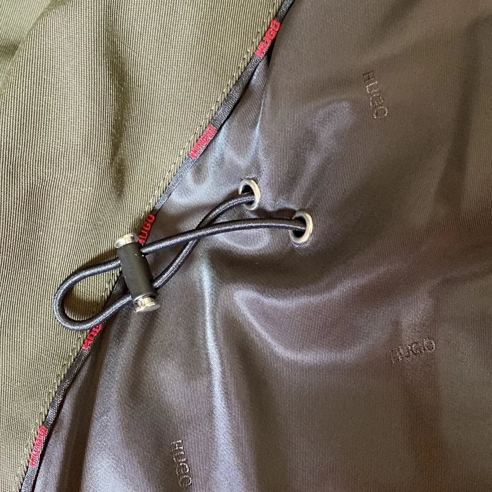 NWOT Hugo Red Men's Dark Green Bingou Zip-off Hood Field Jacket - Picture 6 of 7